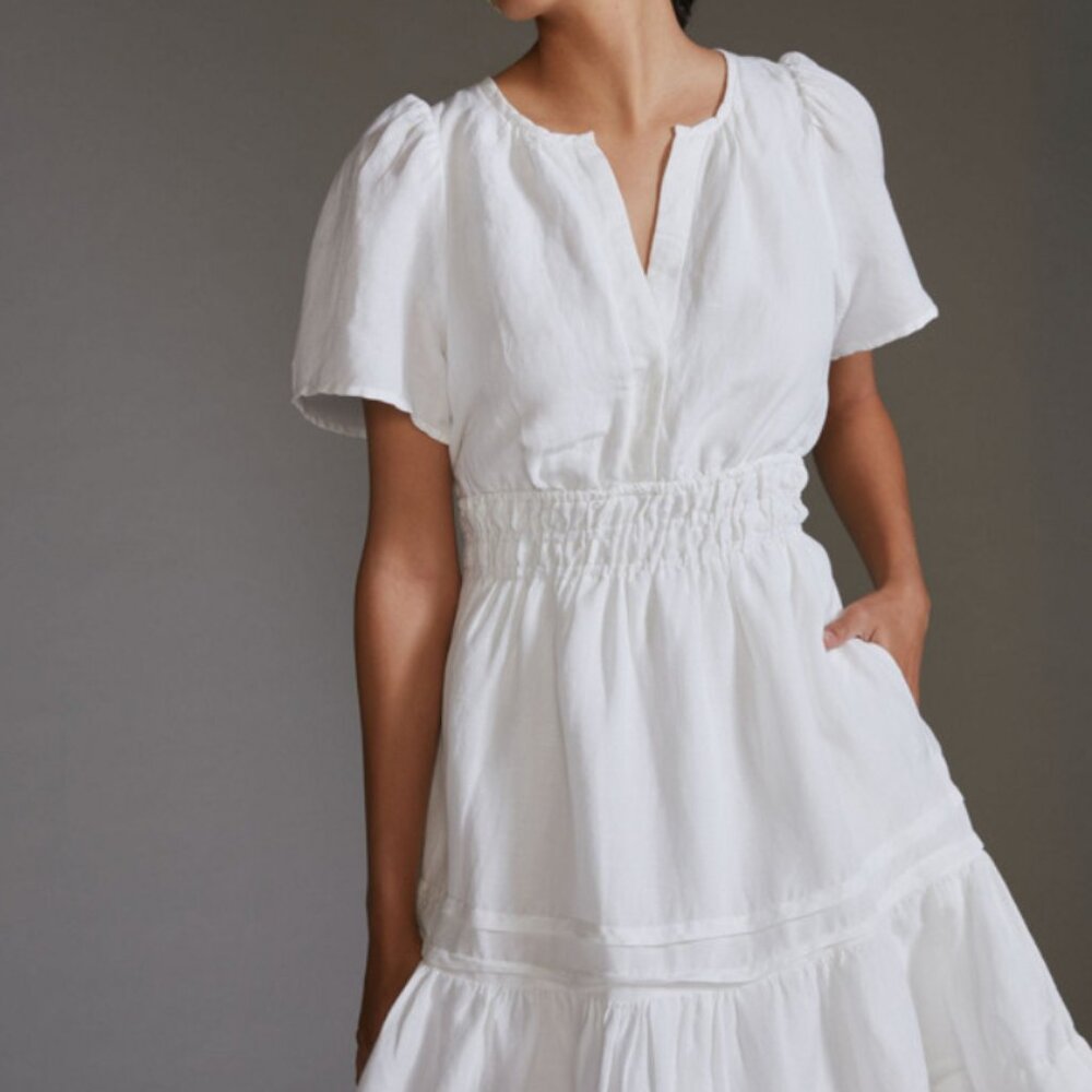 The Somerset Linen Mini Dress 3X